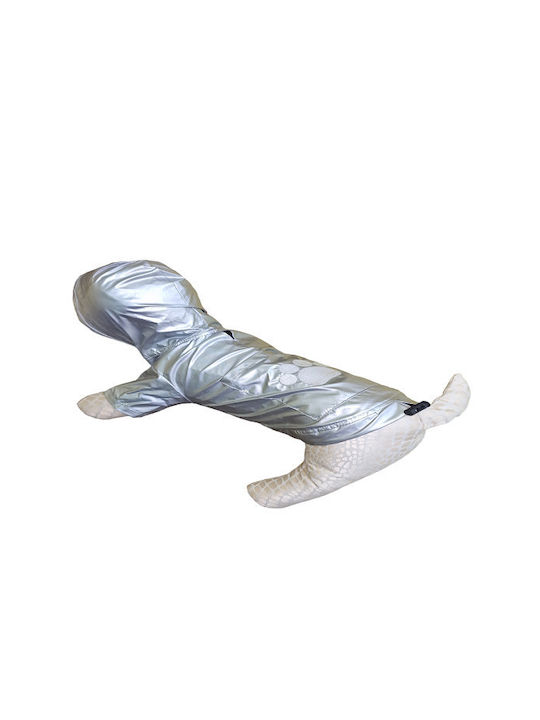 Doggy Dolly Doggydolly Silver Waterproof Dog Coat with 32cm Back Length