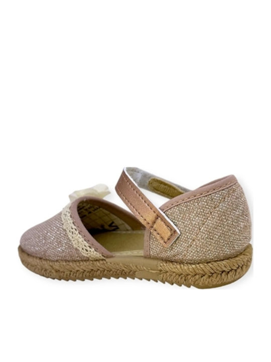 Παιδικές Espadrilles mit Bügel- und Schleifenverschluss Beige