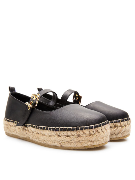 Sofia Manta Damen Espadrilles in Schwarz Farbe