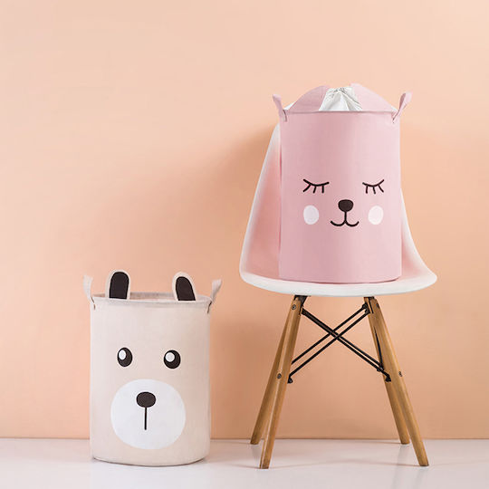 Sipo Детска кошница за играчки сгъваема Розов 35x35x45см 1бр