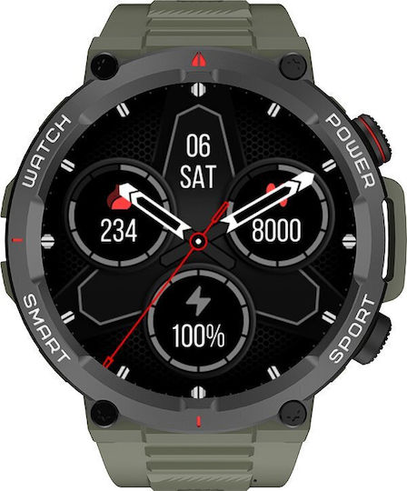 BlackView W50 47mm Smartwatch mit Pulsmesser (Grün)
