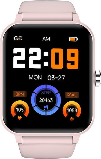 BlackView R30 Smartwatch with Heart Rate Monitor (Pink)