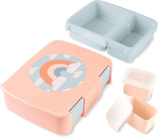 Skip Hop Spark Style Bento Πλαστικό Παιδικό Δοχείο Φαγητού Πορτοκαλί