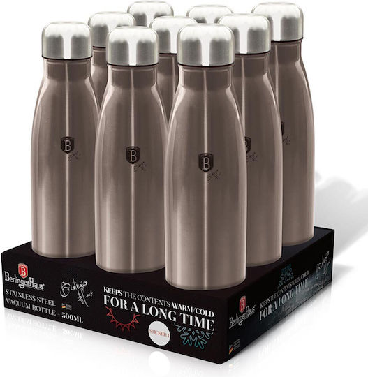 Berlinger Haus Thick Walled Bottle Flask Bottle Thermos Stainless Steel 500ml Silver