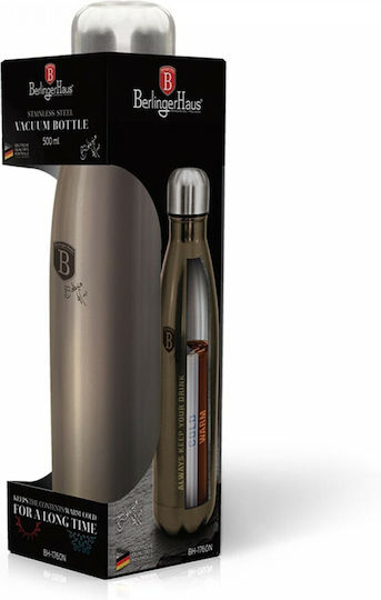 Berlinger Haus Thick Walled Bottle Flask Bottle Thermos Stainless Steel 500ml Silver