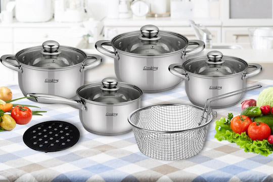 Heinner Töpfe Set aus Rostfreiem Stahl 10 Teile