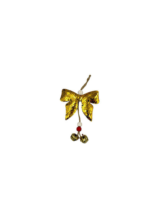 Hanging Bell Ornament with Sequins