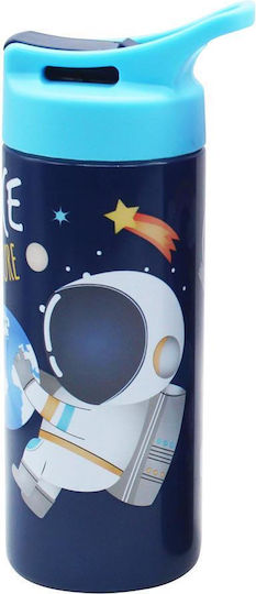 Must Team 584044 Kids Water Bottle Pirates Aluminium with Straw Light Blue 500ml