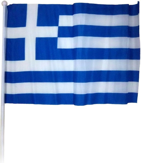 Σημαία της Ελλάδας Πολυεστερική με Κοντάρι 41x28cm