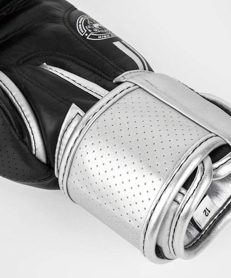 Venum Boxing Gloves Leather for Match Black