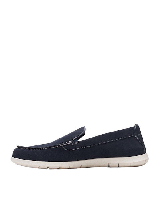 Men's Leather Moccasins Blue