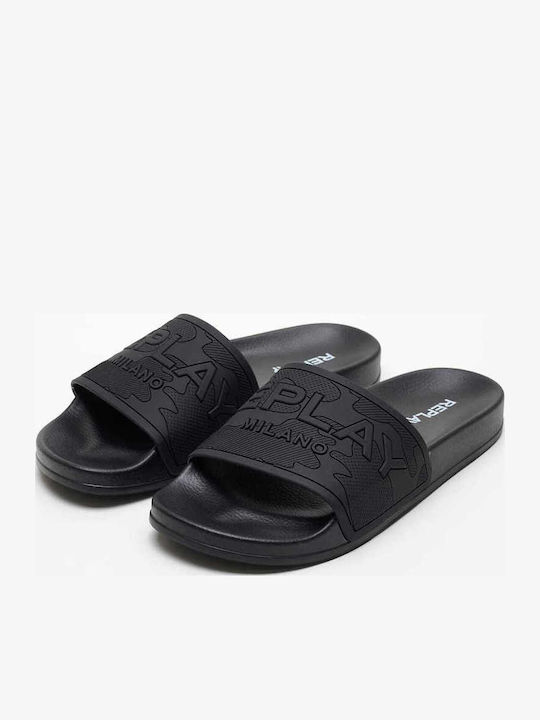 Camo Men's Slides Black