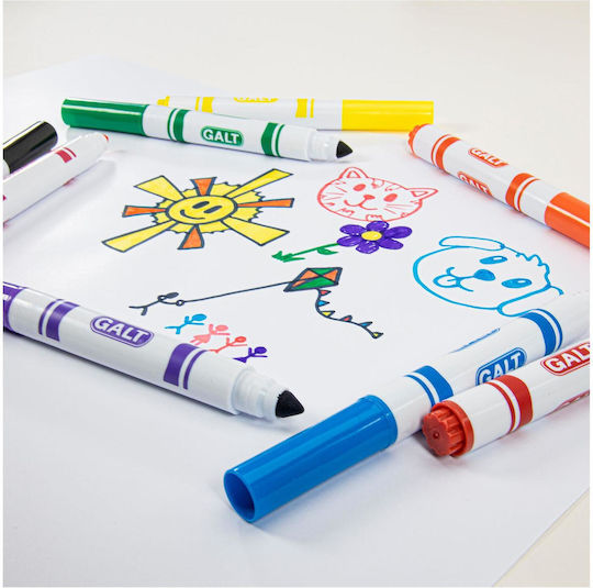 Galt Toys 8 Chunky Pens Waschbare Zeichenmarker Dicke Set 8Stück