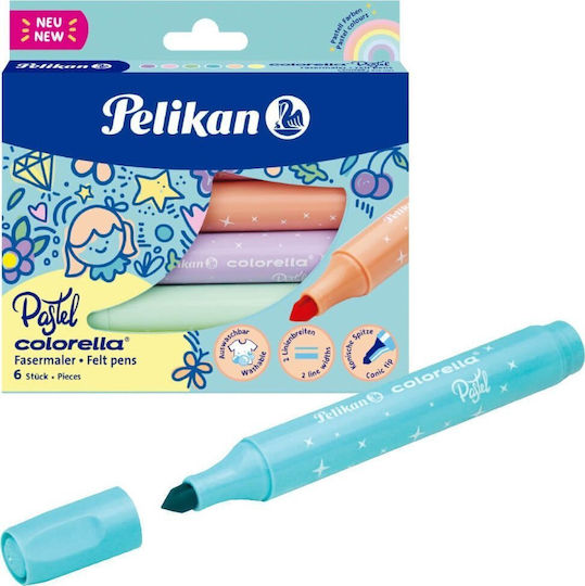 Pelikan Colorella Star Drawing Markers Thick Set 6pcs