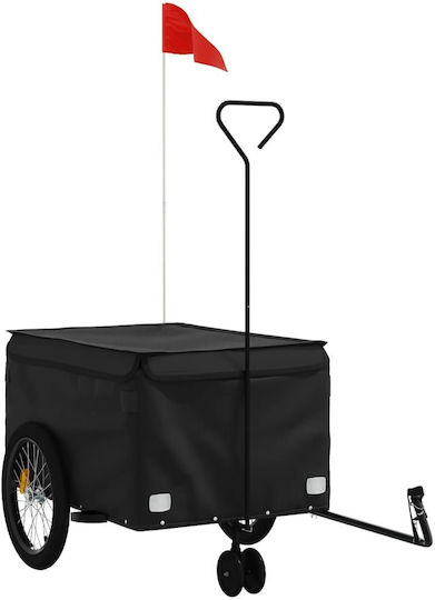 Vidaxl Bicycle Trailer Black 45 Kg Iron