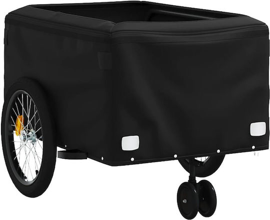 Vidaxl Anhänger Fahrradzubehör Schwarz Grau 45 Kilo Eisen