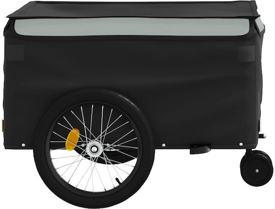 Vidaxl Anhänger Fahrradzubehör Schwarz Grau 45 Kilo Eisen