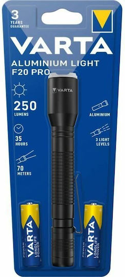 Varta Pro Φακός LED με Μέγιστη Φωτεινότητα 250lm Light F20 Pro