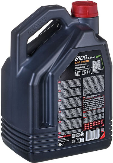 Motul 8100 X-Clean EFE Συνθετικό Λάδι Αυτοκινήτου 5W-30 5lt