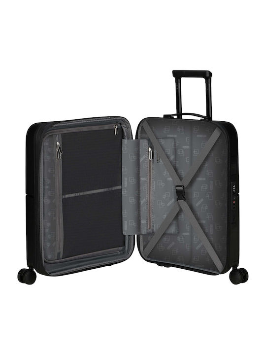 American Tourister Spinner Exp 55/20 Cabin Hard Suitcase True Black With 4 Wheels Height 55cm