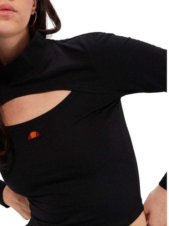 Ellesse Women's Crop Top Long Sleeve Black
