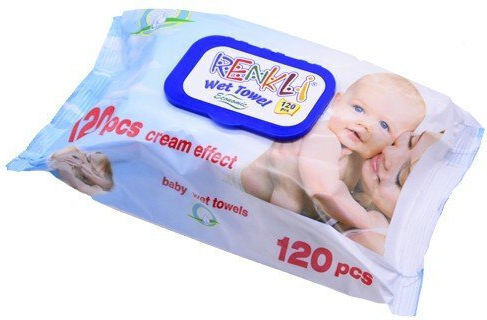Renkly Cream Effect Μωρομάντηλα 120τμχ