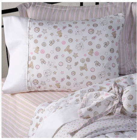 Down Town Home Подредба Teddy Bear 583 Бежови 125x175см Детски Чаршафи