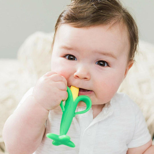 Nuby Corn Silicone Teething Ring for 3 m+