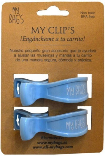 My Bag's Clips Καροτσιού Μπλε My Clips Blue