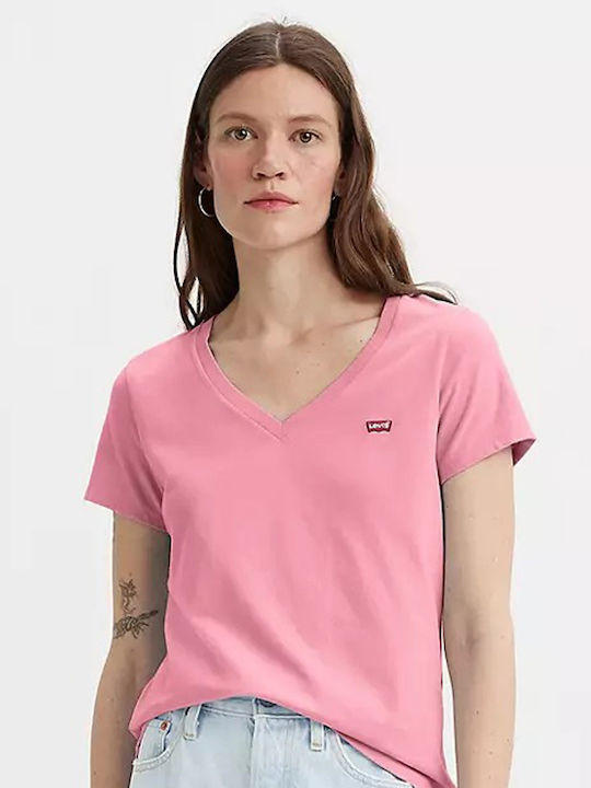 Levi's Women's Blouse Cotton Pink