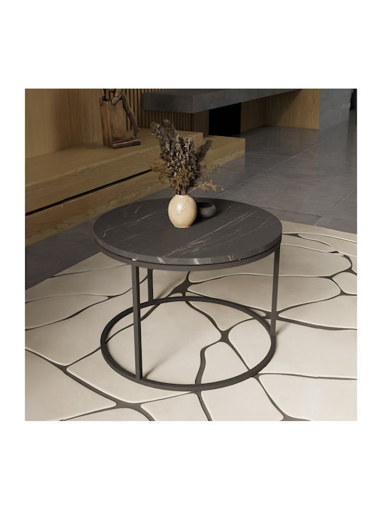 Rotund Set Zigon Drion de Lemn Black Marble L60xP60xH40cm.