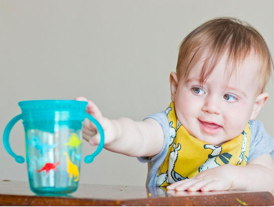 Nuby Baby Cup made of Plastic Turquoise 240ml for 6m+m+