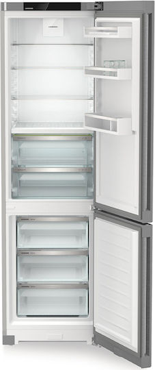 Liebherr Fridge-Freezer 361lt NoFrost H201.5xW59.7xD67.5cm Inox Plus