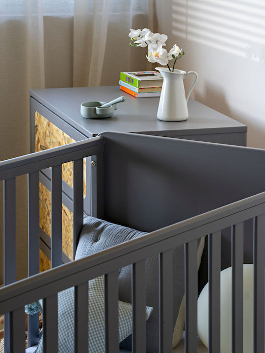 Santa Bebe Бебешко Креватче Grey за Матрак 70x140см