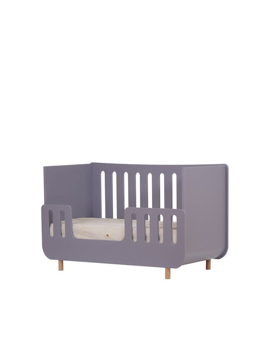 Santa Bebe Βρεφική Κούνια Μωβ με Στρώμα 70x140cm