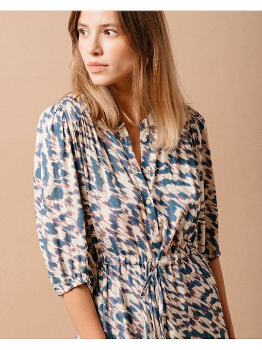 Summer Mini Blue Dress