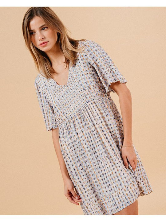 Summer Mini Blue Dress