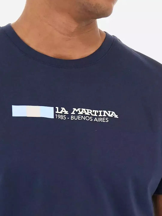 La Martina Men's Short Sleeve T-shirt dark blue