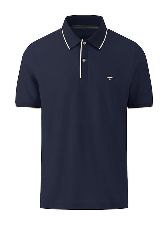 Fynch Hatton Herren Kurzarmshirt Polo Navy