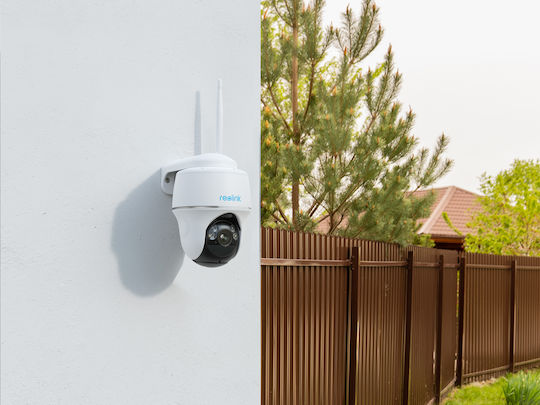 Reolink Argus Pt IP Κάμερα Παρακολούθησης Wi-Fi 4K Αδιάβροχη Μπαταρίας με Ηχείο