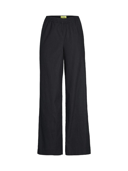 Women's Linen Trousers Black