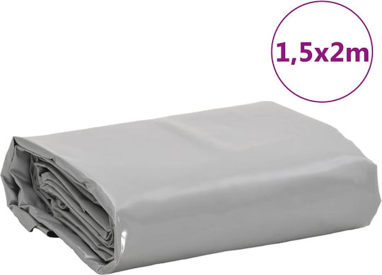 vidaXL Wasserdicht Plane 600gr/m² 2x1.5m. Hohe Beanspruchung Gray