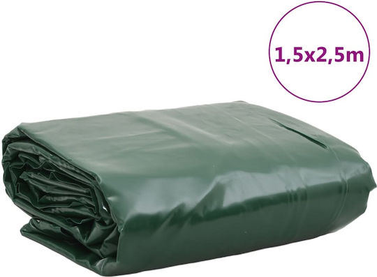 vidaXL Waterproof Tarpaulin 600gr/m² 2.5x1.5m. Heavy Duty Green