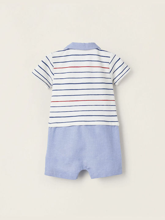 Zippy Baby Bodysuit Set Blue