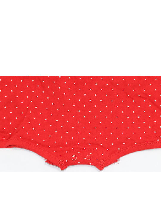 Disney Minnie Mouse Бебешко Боди Къс ръкав Red