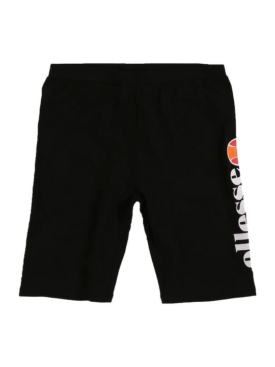 Ellesse Leggings pentru Copii Bicicletă Scurt Negru Suzina