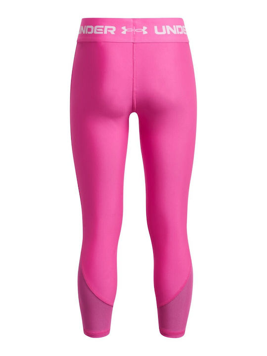 Under Armour Kinder Leggings Lang Rosa