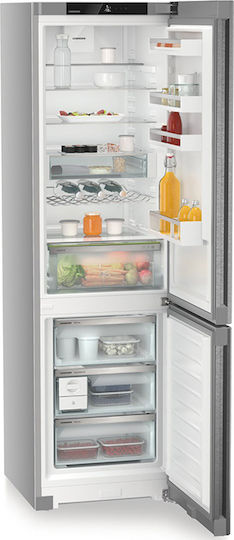 Liebherr Ψυγειοκαταψύκτης 371lt NoFrost Υ201.5xΠ59.7xΒ67.5εκ. Inox Plus