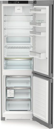 Liebherr Ψυγειοκαταψύκτης 371lt NoFrost Υ201.5xΠ59.7xΒ67.5εκ. Inox Plus