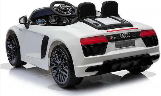 Audi R8 Spyder Două Locuri cu Telecomandă Licențiat 12 Volți Alb